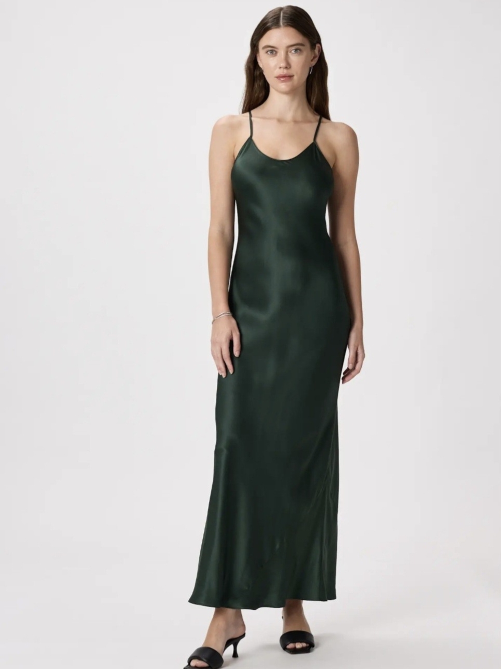 NWT QUINCE 100% Washable Silk Maxi Slip Dress Size SMALL